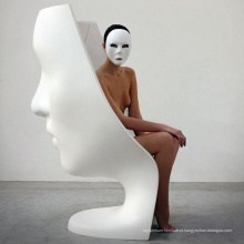 Mobiliário de design mais recente Mobiliário de rosto de fibra de vidro Sofa Chair